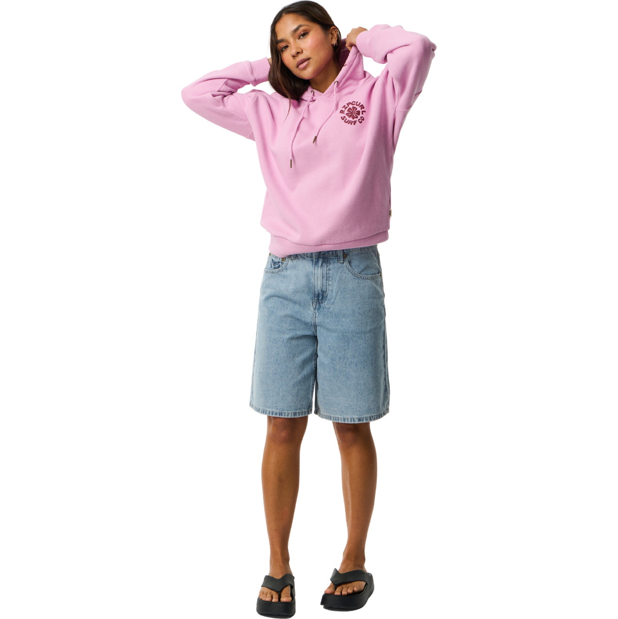 2026 Rip Curl Dames Feestgolf Logo Hoodie 0EBWFL - Lilac
